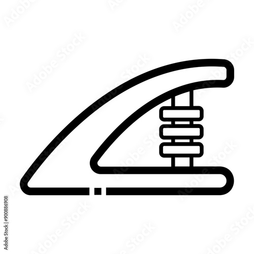springboard Line Icon