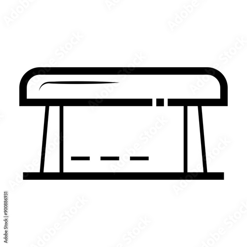 balance beam Line Icon