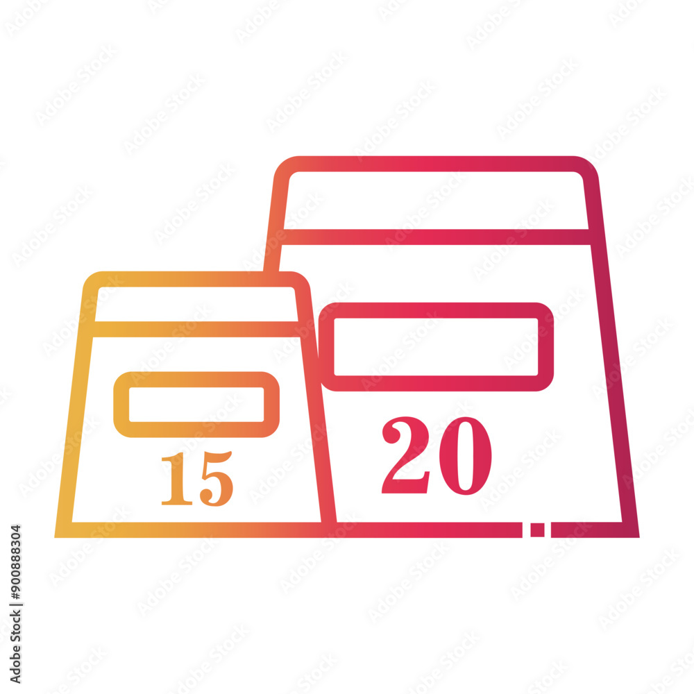 gymnastic stepper Line Gradient Icon gymnastic stepper Line Gradient Icon