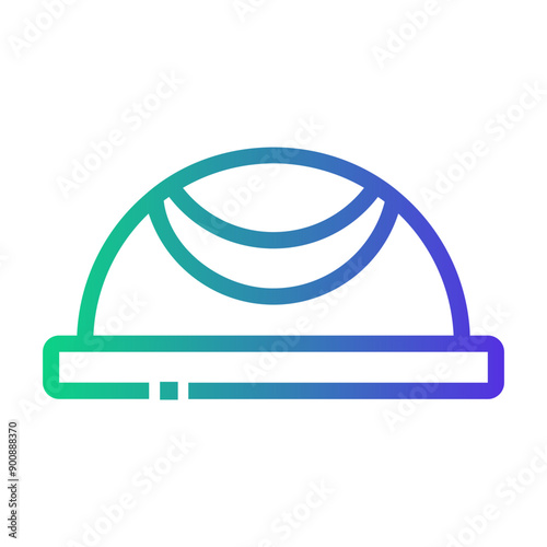 bouncy balloon gymnastic Line Gradient Icon