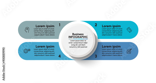Business data visualization. timeline infographic icons designed for abstract background template