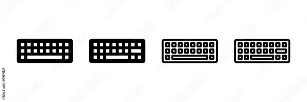 Keyboard icon vector isolated on white background. keyboard vector symbol Keyboard icon vector isolated on white background. keyboard vector symbol