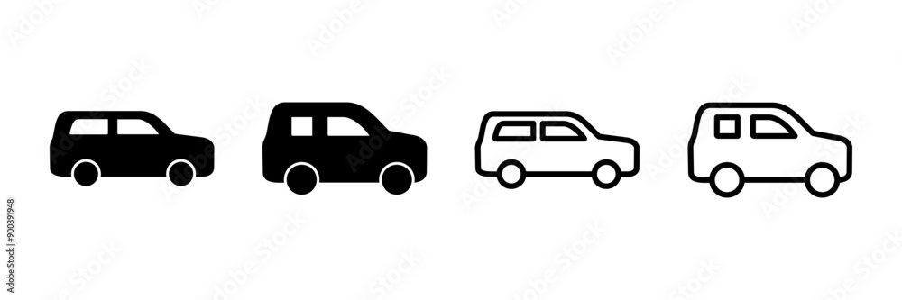 Car icon vector isolated on white background. Car icon vector. Car icon vector isolated on white background. Car icon vector.