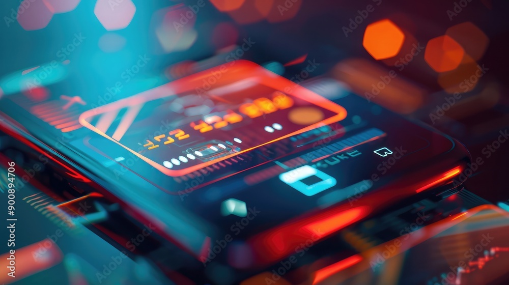 A digital wallet icon on a mobile screen, representing modern financial transactions. A digital wallet icon on a mobile screen, representing modern financial transactions.