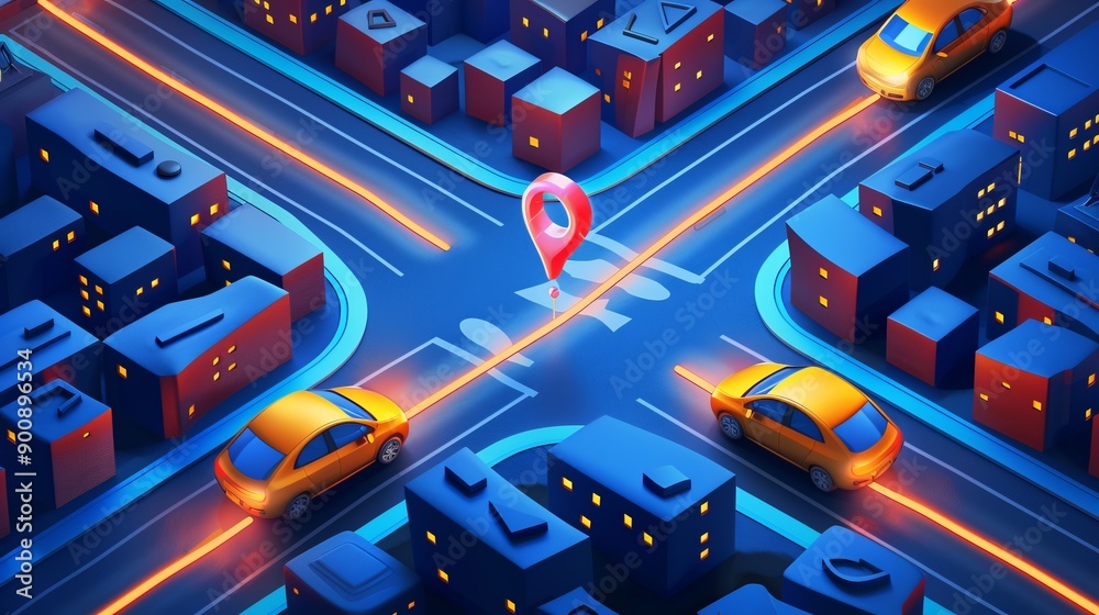 cars on the street city cars on the street city