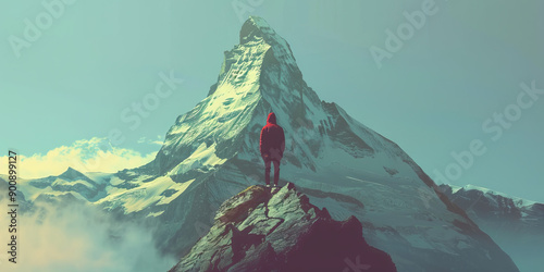 Ambition: A mountain peak, symbolizing aspiration and determination