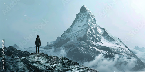 Ambition: A mountain peak, symbolizing aspiration and determination