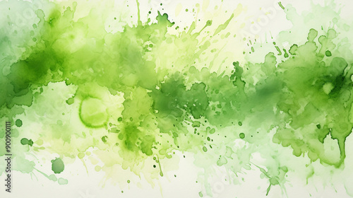 green texture watercolor paint stains