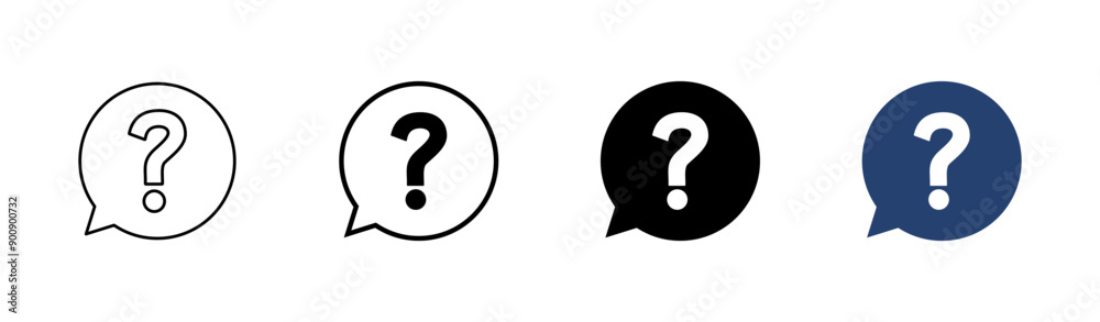 Question icon set. question mark icon vector. Question icon set. question mark icon vector.