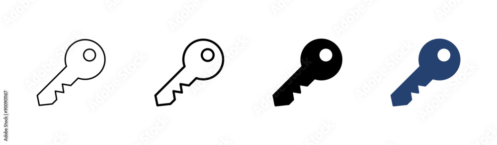 Key icon set. Key vector icon. Key symbol Key icon set. Key vector icon. Key symbol
