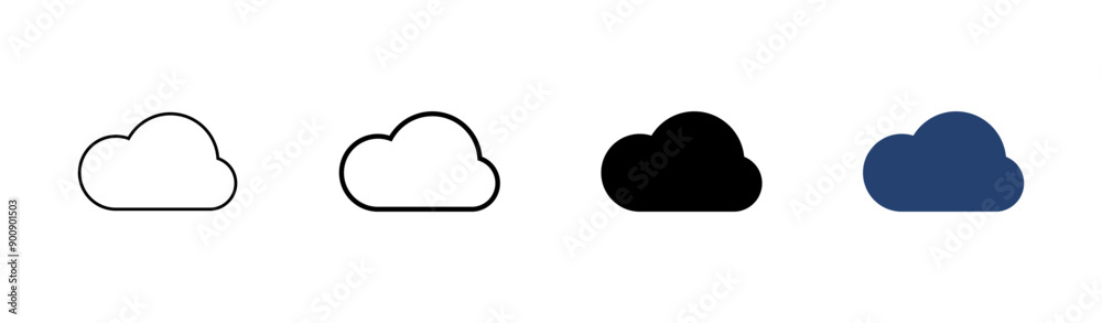 Cloud icon set. cloud vector icon Cloud icon set. cloud vector icon