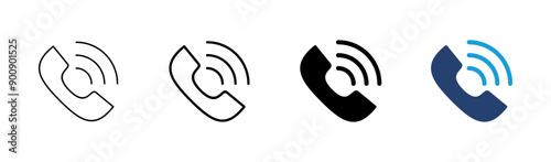 Call icon set. telephone icon vector. phone icon vector. contact us