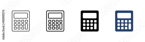 Calculator icon set. Accounting calculator icon. calculator vector