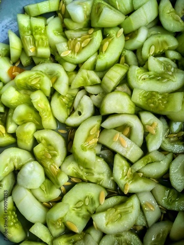 close up of cucumber