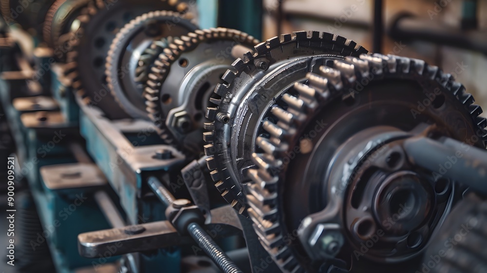 Engineer Examining Mechanical Systems and Machinery in Industrial Workspace Engineer Examining Mechanical Systems and Machinery in Industrial Workspace