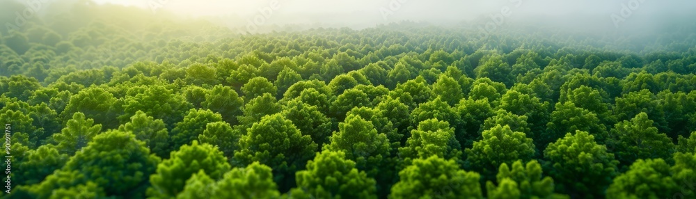 Aerial View of Lush Green Forest Aerial View of Lush Green Forest