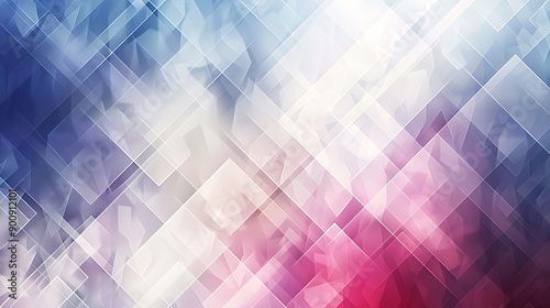 Abstract Geometric Background with Blurry Polygons