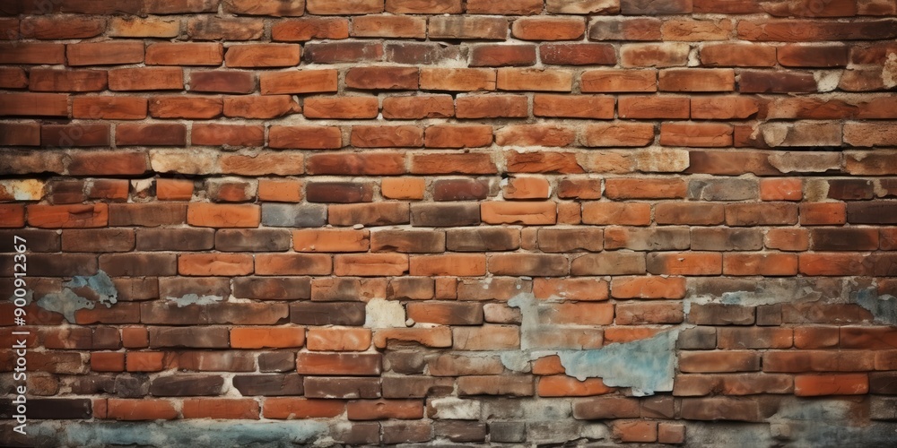 Naklejka premium Red Brick Wall Texture