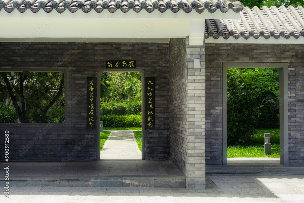 Naklejka premium entrance to the temple