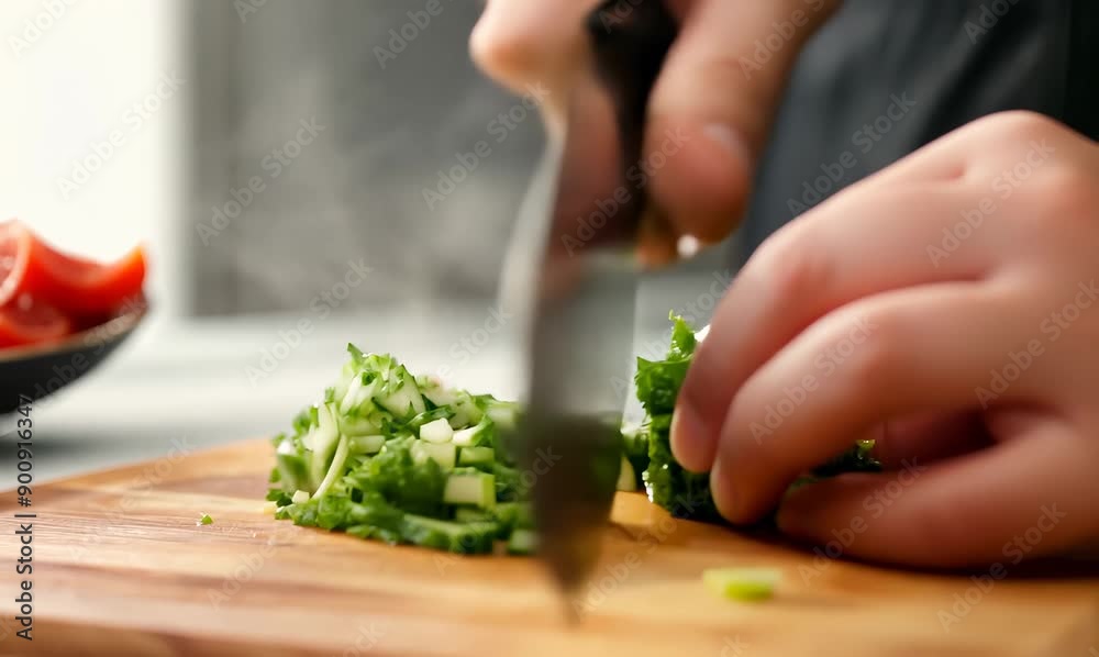 Medium shot portrait video of a satisfied child male that is wearing a chic cardigan against a well-stocked gourmet kitchen with a chef at work background Medium shot portrait video of a satisfied child male that is wearing a chic cardigan against a well-stocked gourmet kitchen with a chef at work background