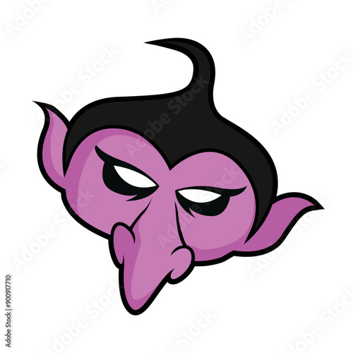 Halloween props icon illustration