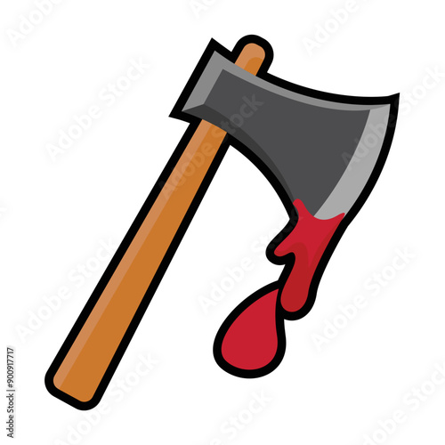 Halloween props icon illustration