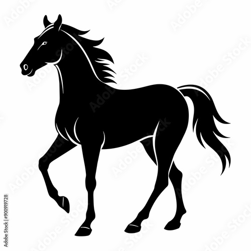 Horse vector illustration image 