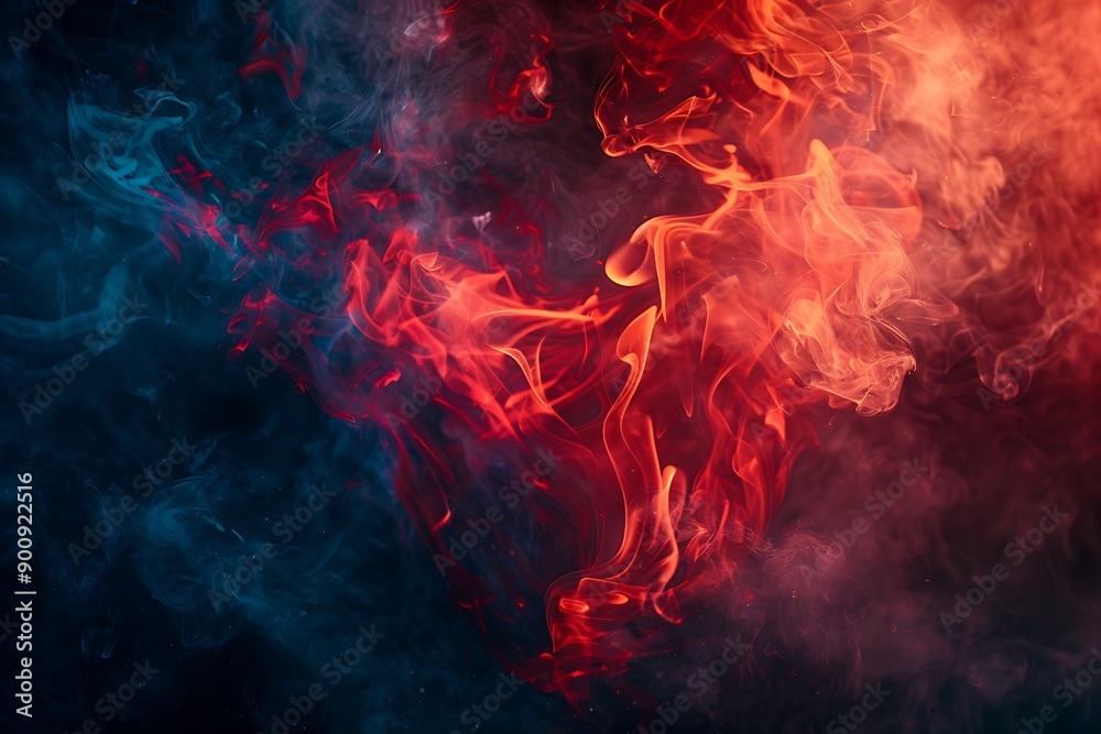 Abstract red fire flames background Abstract red fire flames background