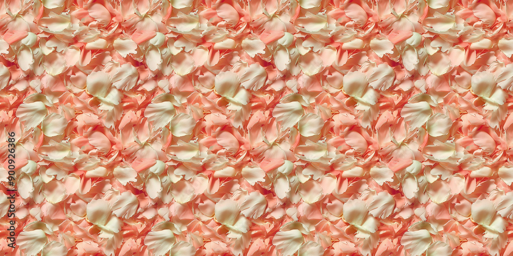 a densely packed texture background of individual peony petals completely covering the surface
