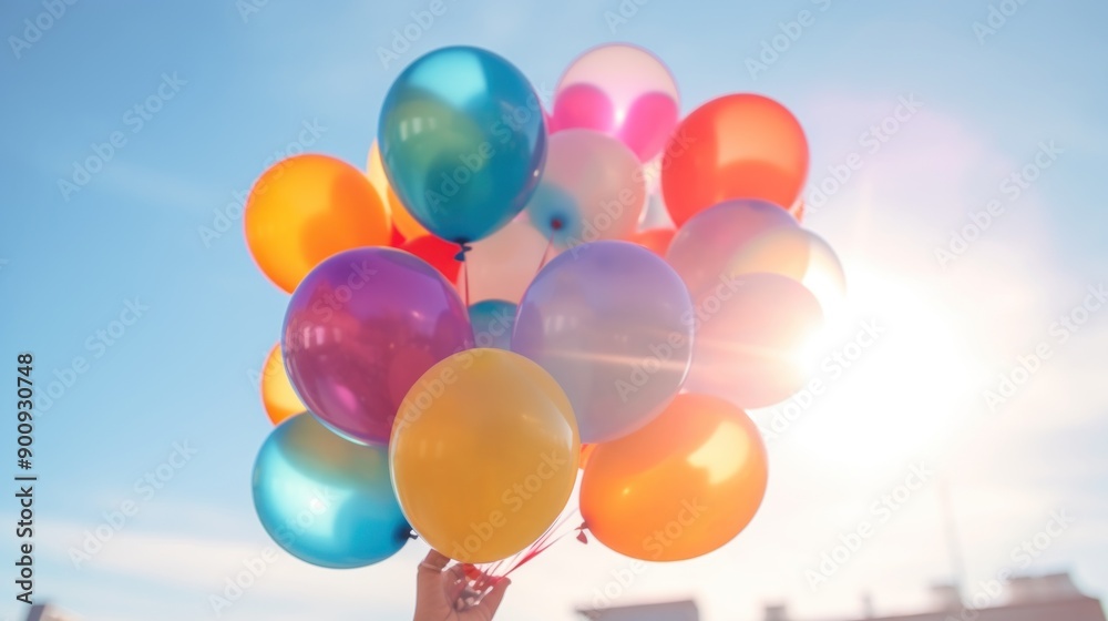 Colorful Balloons in the Sky Colorful Balloons in the Sky