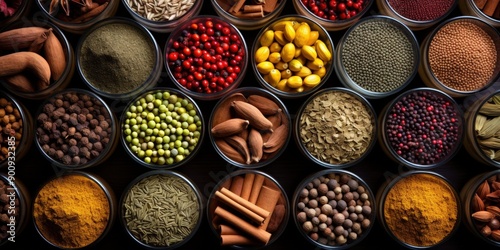 Vibrant Spices in Bowls