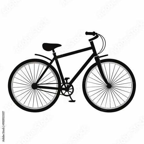 bicycle isolated on white background