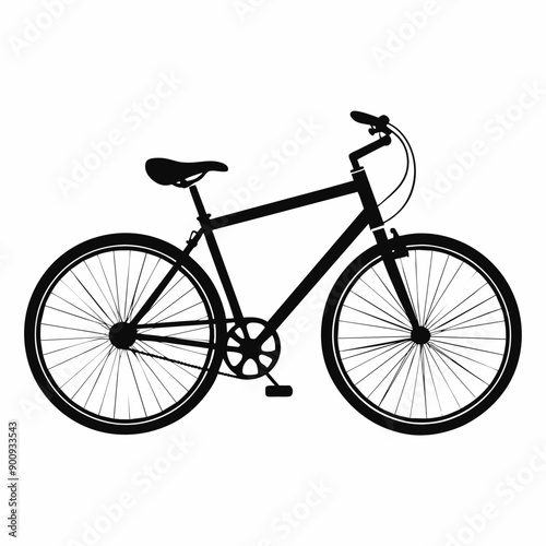 silhouette of a bicycle