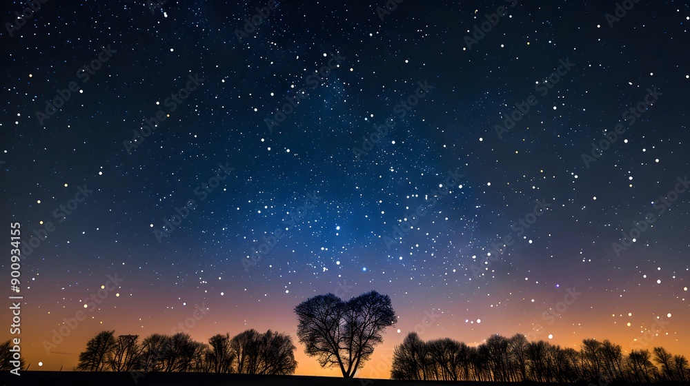 Bright stars in a night sky arranged in the shape of a heart, romantic magic night, love and Valentines day card. Bright stars in a night sky arranged in the shape of a heart, romantic magic night, love and Valentines day card.