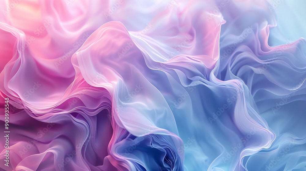 Abstract pink and blue flowing fabric. Abstract pink and blue flowing fabric.