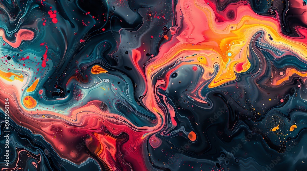 Abstract Swirling Liquid Art. Abstract Swirling Liquid Art.