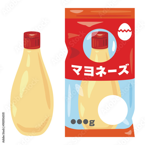 チューブ容器に入った市販のマヨネーズ