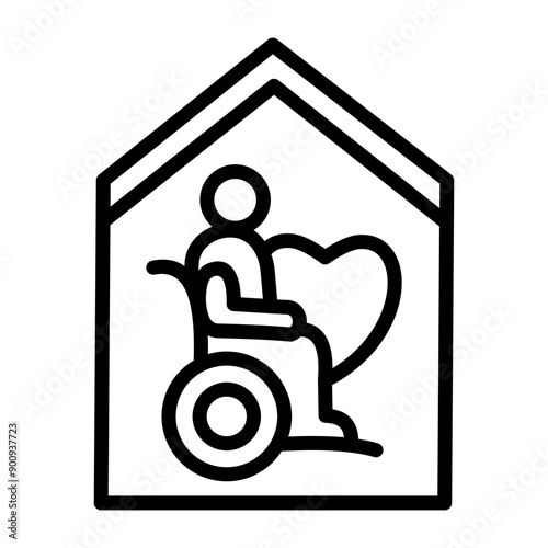 Aging In Place Icon