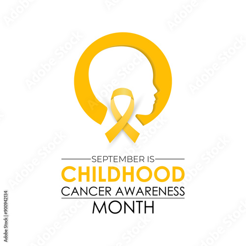 Free Download Childhood cancer awareness month is observed every September to honor cancer-affected children and families. Vector illustration - GFXLoad