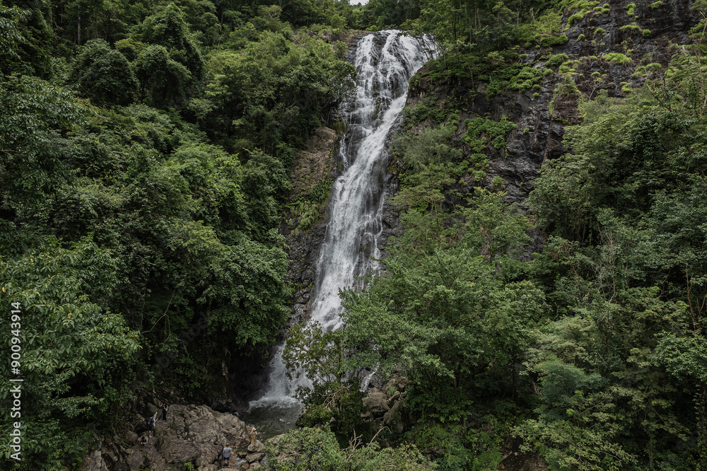 Amazing Nature of Beautiful Sarika Waterfall is the Most Famous Waterfall in Nakhon Nayok, Thailand. Amazing Nature of Beautiful Sarika Waterfall is the Most Famous Waterfall in Nakhon Nayok, Thailand.