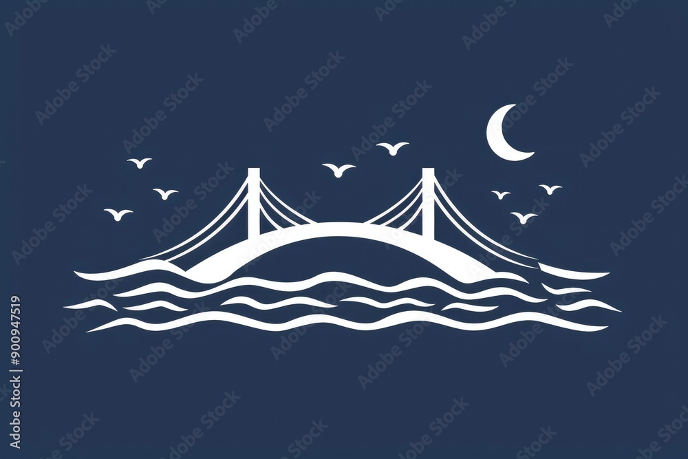 Bridge Over Water at Night Bridge Over Water at Night