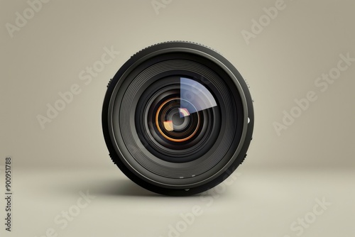 Close-up of a Camera Lens with Shallow Depth of Field