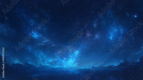 Abstract cosmic background with stars and galaxies. Featuring a deep space theme. Emphasizing the vastness of the universe. Ideal for sci-fi and astronomy projects. © Guada