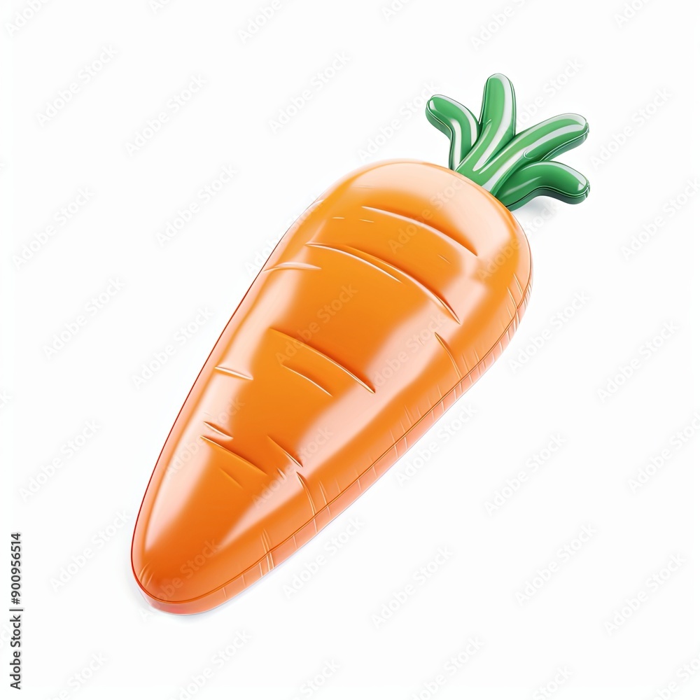 Invigorating Inflatable Carrot Playmate: The Perfect Soft Plush Toy in a Whimsical 3D Cartoon Setting