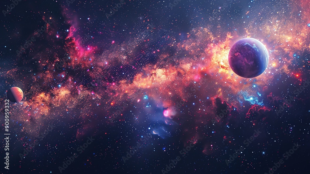 Attractive Planets and solar system outer space background planet space Attractive Planets and solar system outer space background planet space