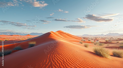 Simpson Desert - Expansive red sand dunes and arid landscapes in Australia