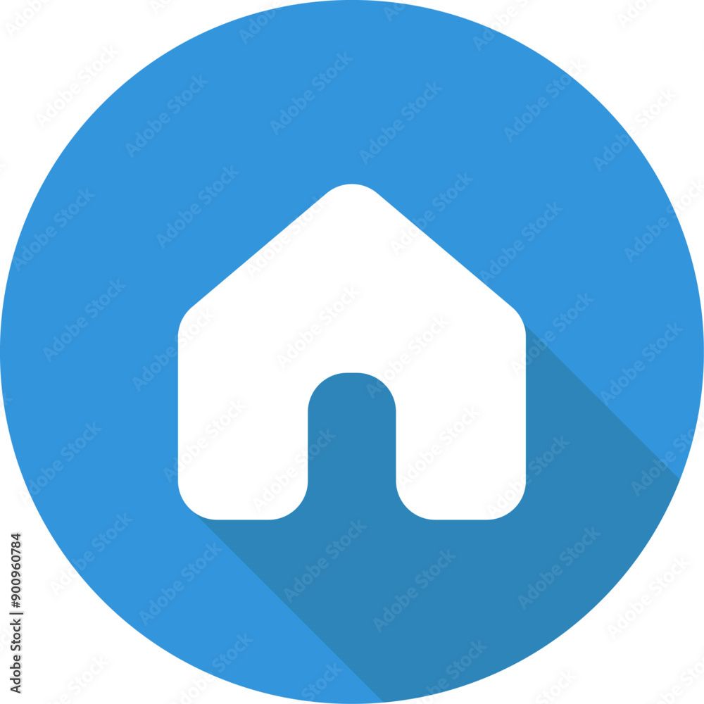 Home blue flat Icon. Communication Icon. Home blue flat Icon. Communication Icon.