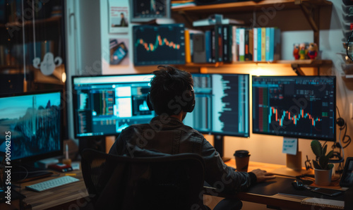 Person working at desk