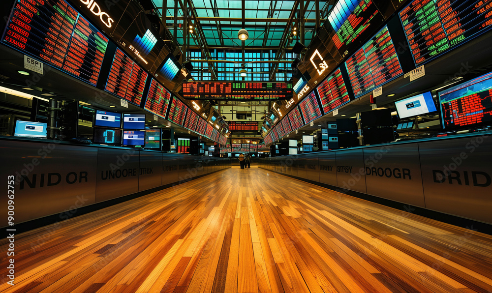 Obraz premium empty trading floor