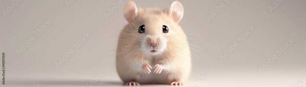Adorable close-up of a fluffy hamster sitting calmly, showcasing its cute features and soft fur, perfect for animal lovers. Adorable close-up of a fluffy hamster sitting calmly, showcasing its cute features and soft fur, perfect for animal lovers.